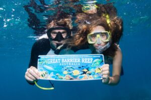 From Cairns Great Barrier Reef Cruise by Premium Catamaran
